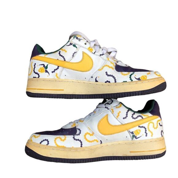 Vintage 2004 Nike Air Force 1 Low Mardi Gras Size 8.5 - Picture 2 of 16